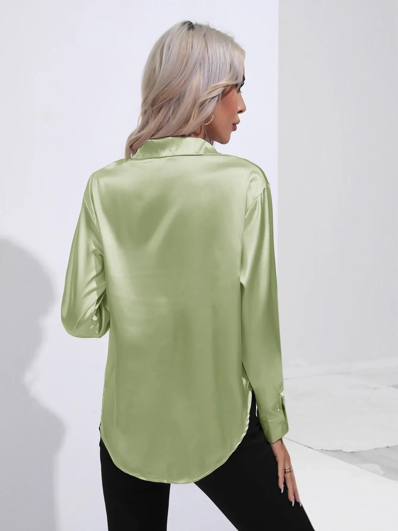 Selma | Satijnen Blouse Dames