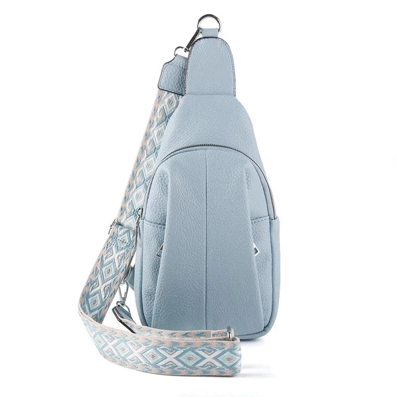 Lily | Dames Geometrische Schouderband Leren Crossbody Sling Tas