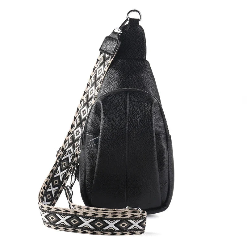 Lily | Dames Geometrische Schouderband Leren Crossbody Sling Tas