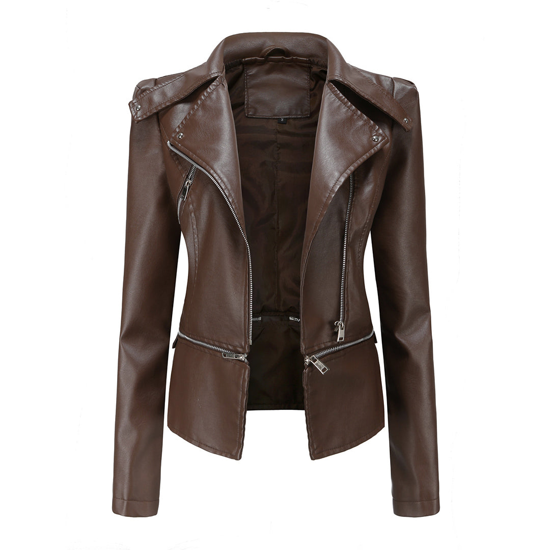 Slim fit bikerjack voor dames | Casual 1