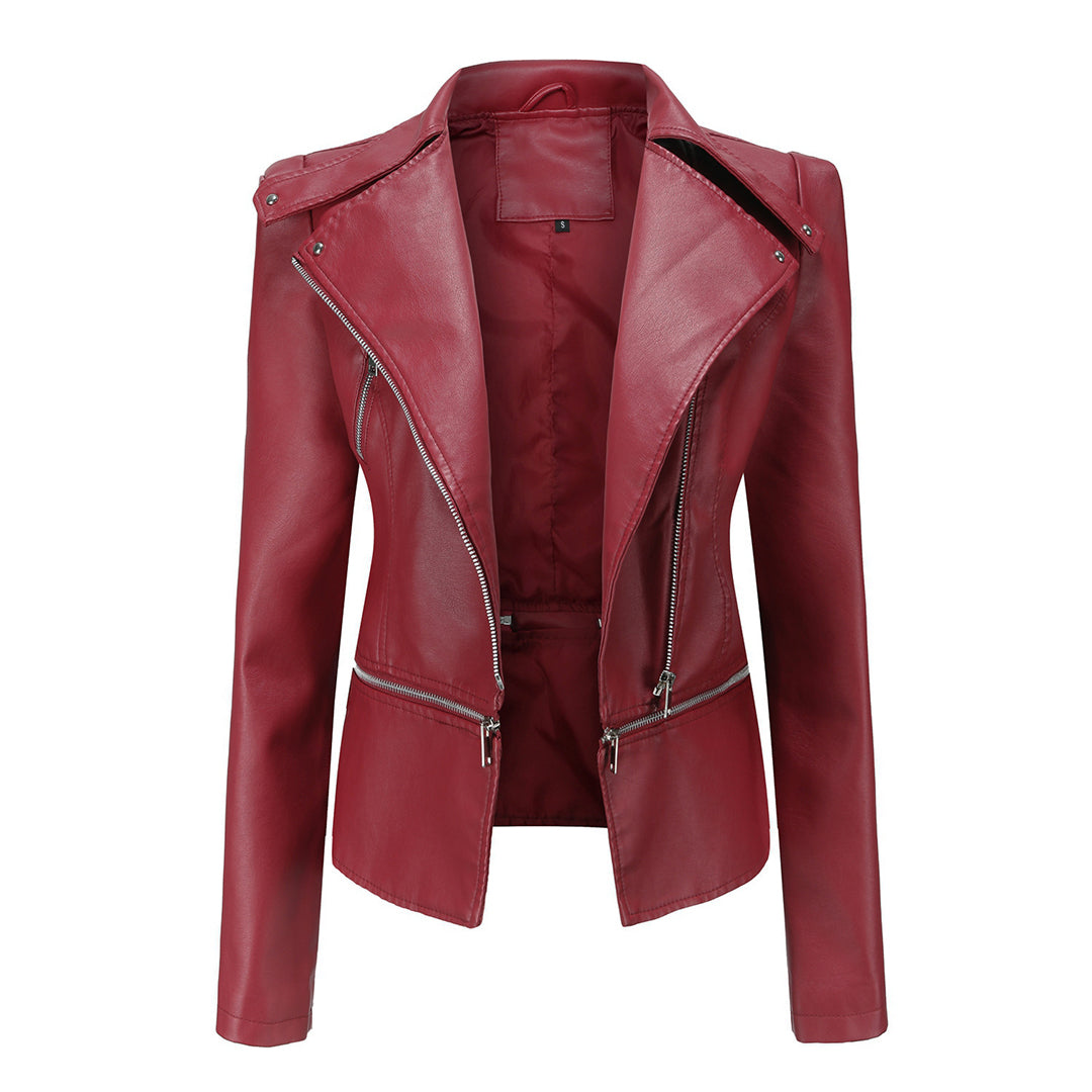 Slim fit bikerjack voor dames | Casual 2