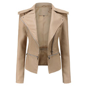 Slim fit bikerjack voor dames | Casual 3