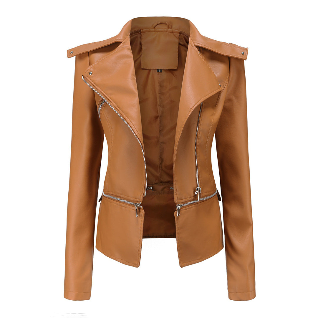 Slim fit bikerjack voor dames | Casual 4