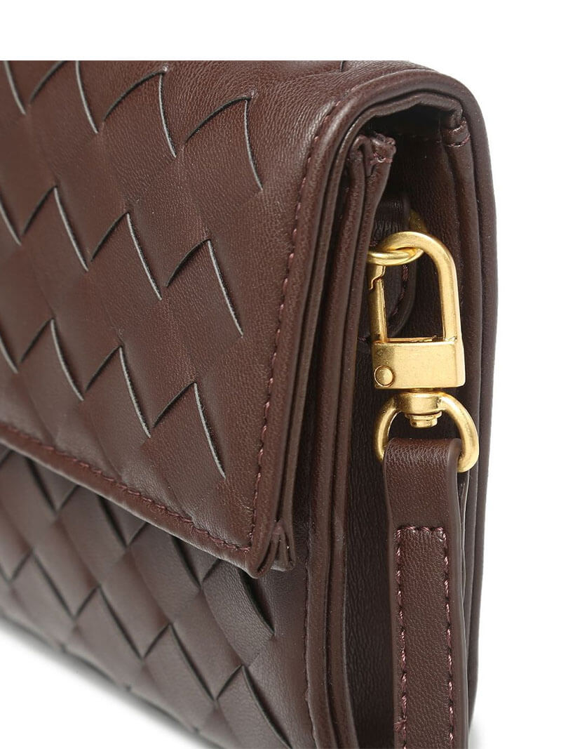 Arviel | Luxe Geweven Handtas met Gouden Sluiting