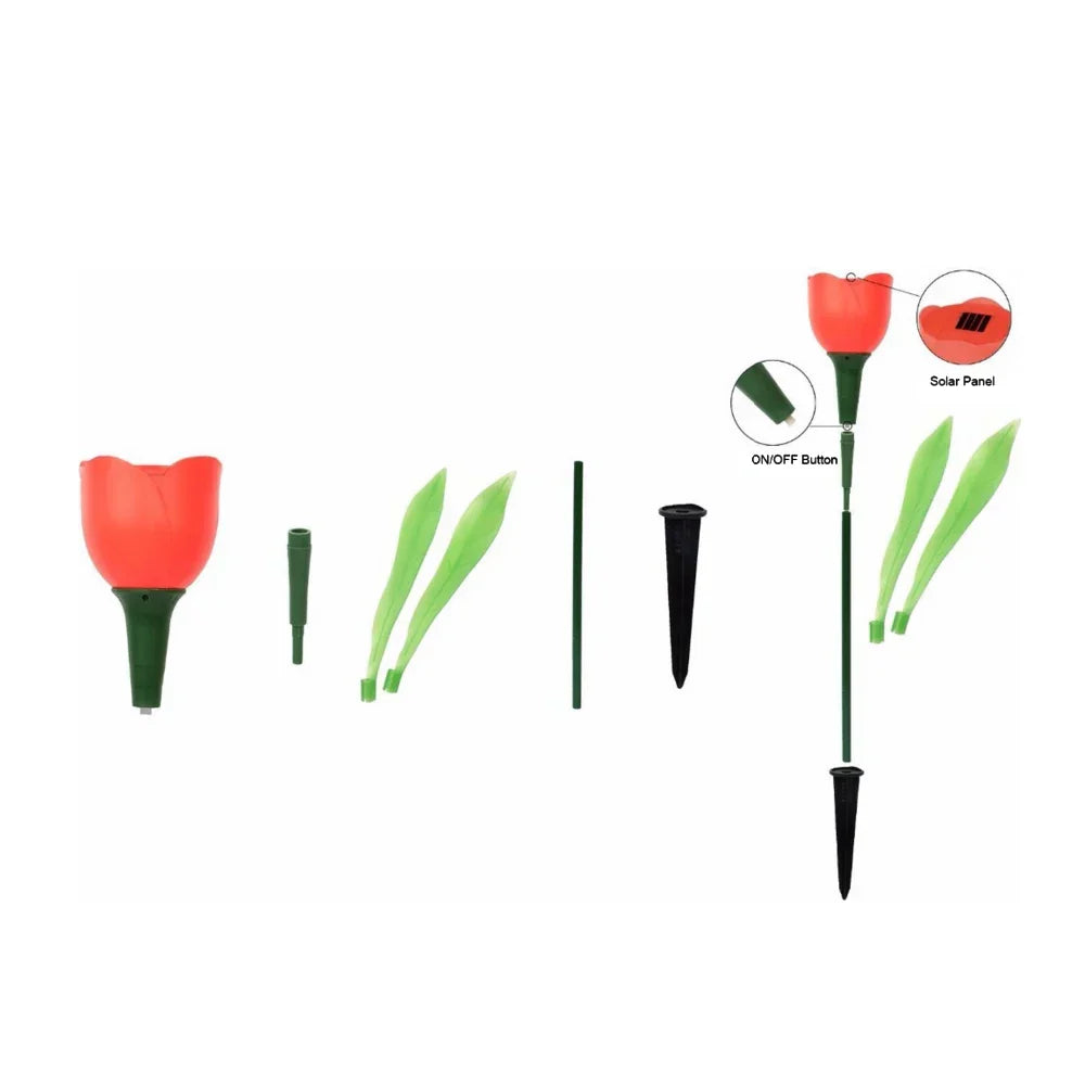 FloraGlow - Zonne-energie Tulpenbloem Verlichting voor Buitendecoratie