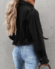 Stijlvol cropped overgangsjack voor dames | met zakken 4