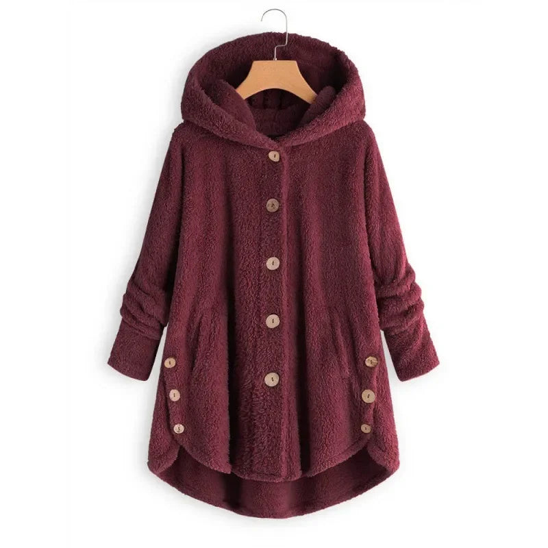 Stijlvolle fleecejas voor dames | Met capuchon 2
