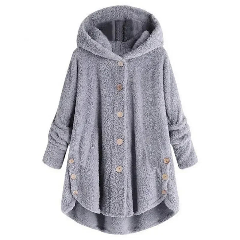 Stijlvolle fleecejas voor dames | Met capuchon 5