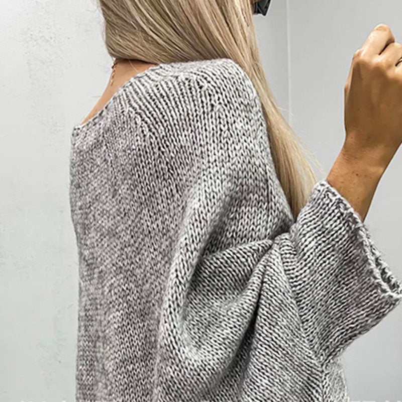 Stijlvolle grof gebreide trui voor dames | Casual 8
