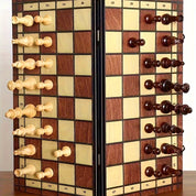 Strategio – Opvouwbaar houten schaakspel met viltbord 3