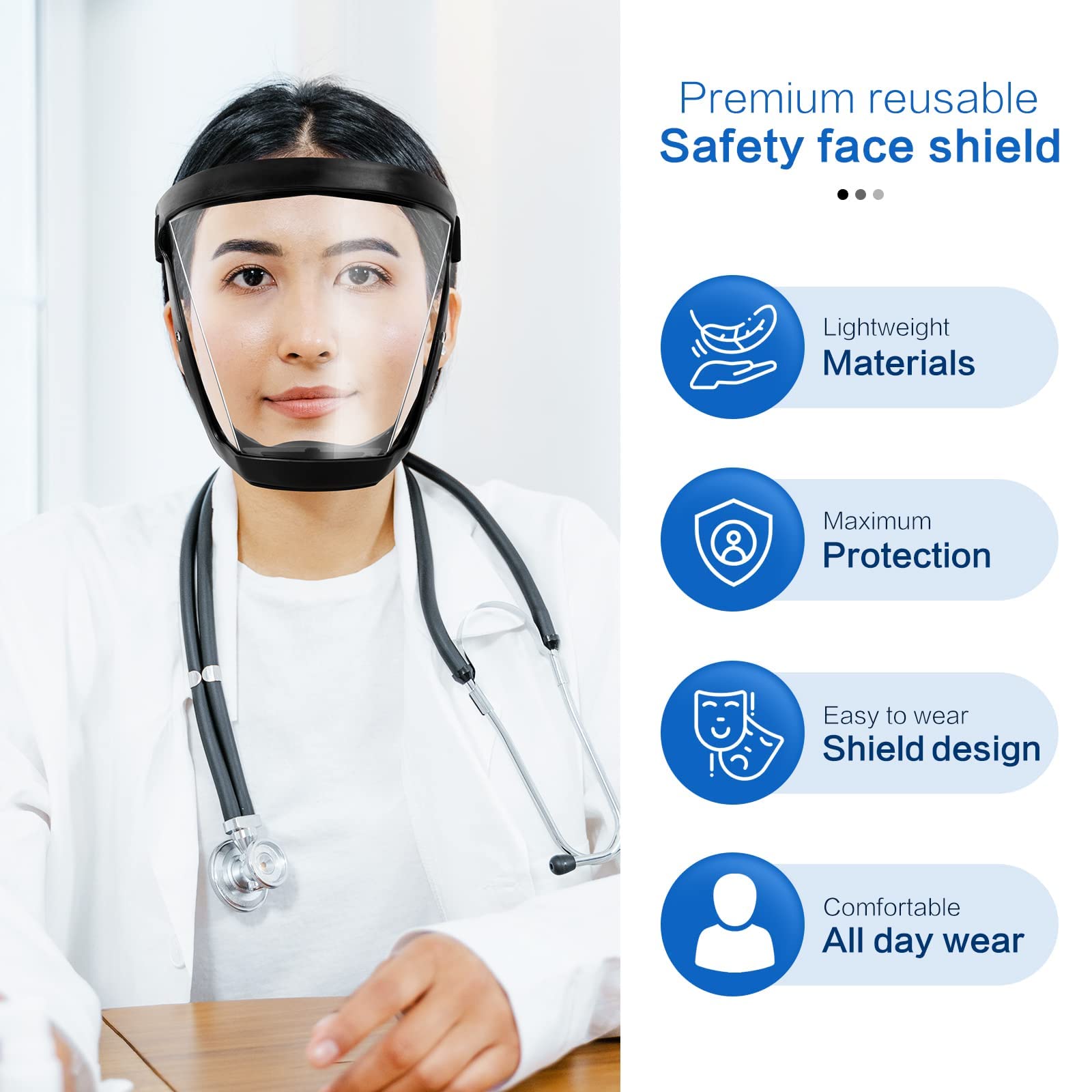 Superbeschermend anti-condens gezichtsscherm 3