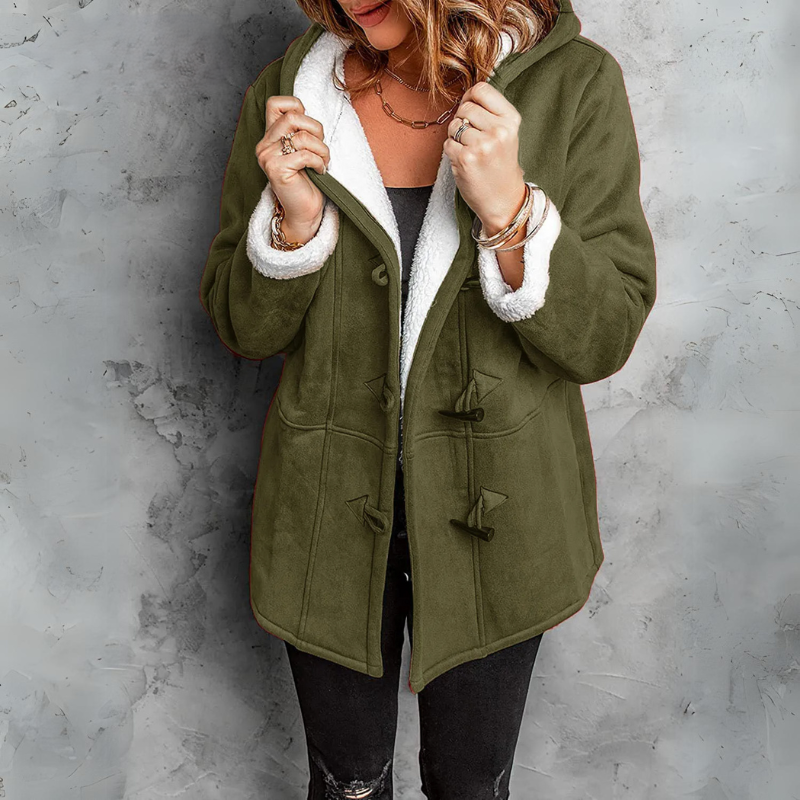 Amalie | Elegante Damesjas met Warme Haakknopen