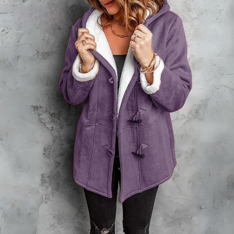 Amalie | Elegante Damesjas met Warme Haakknopen