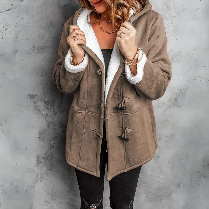 Amalie | Elegante Damesjas met Warme Haakknopen