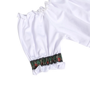 Traditionele dirndljurk met bandjesrok voor het Oktoberfest en klederdrachtfestival 4