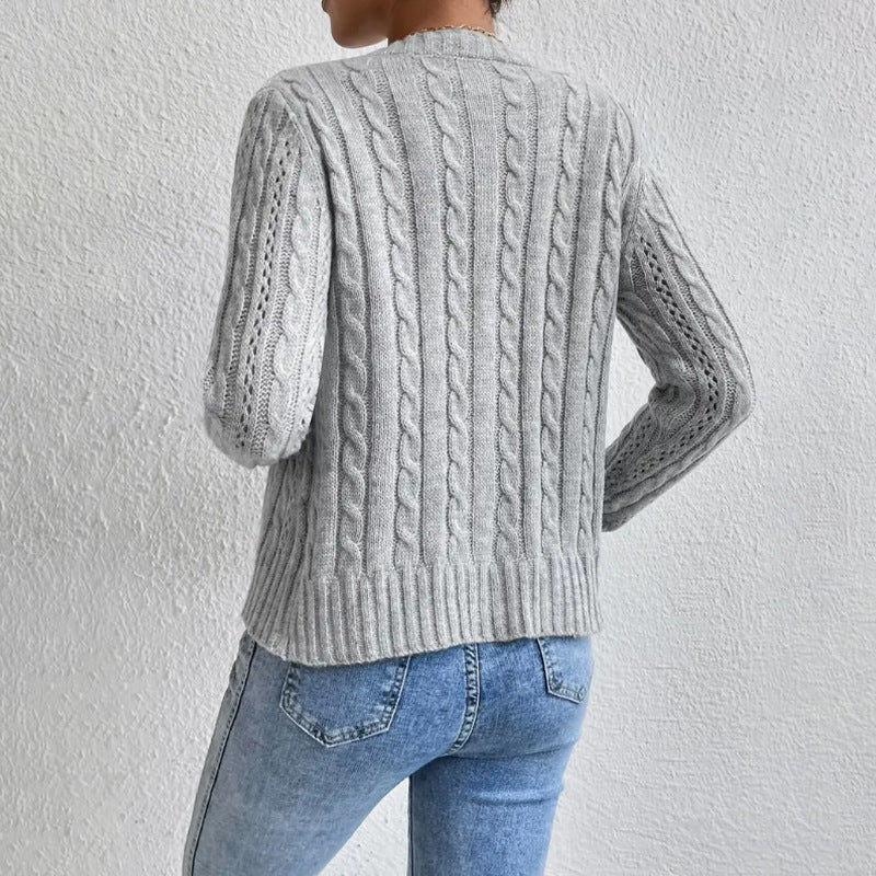 Trendy damescardigan met knoopjes | Lange mouwen 2