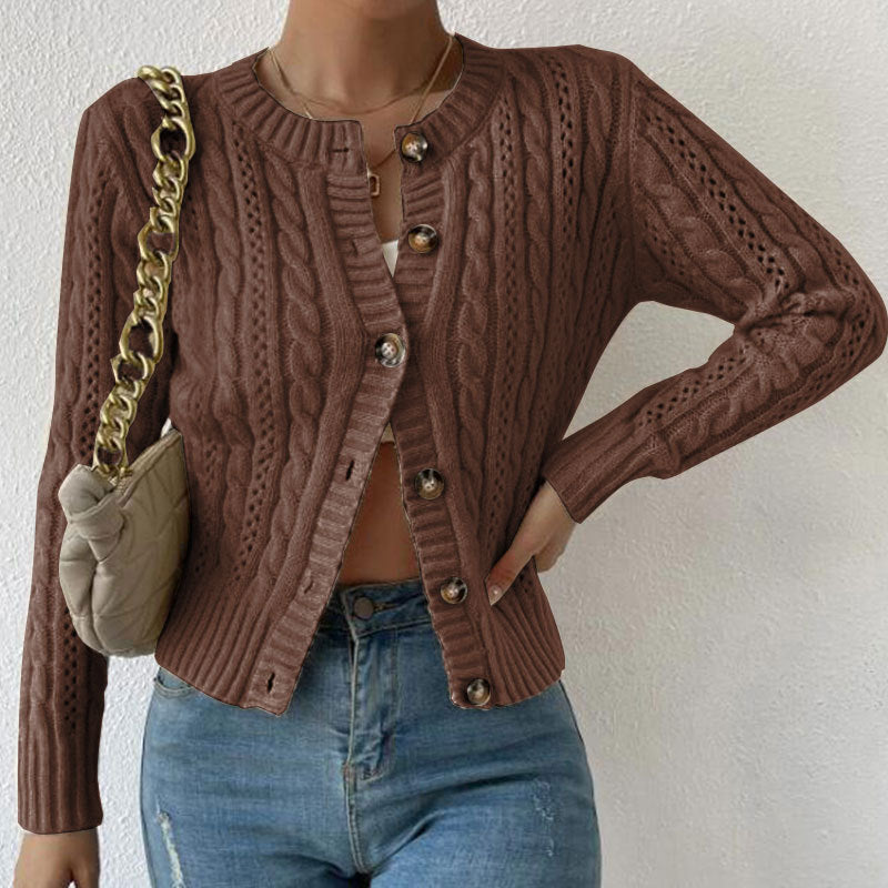 Trendy damescardigan met knoopjes | Lange mouwen 3