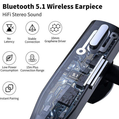 Trucker Dual Mic Draadloze Bluetooth 5.1 Noise Cancelling Headset/Oortelefoon 2