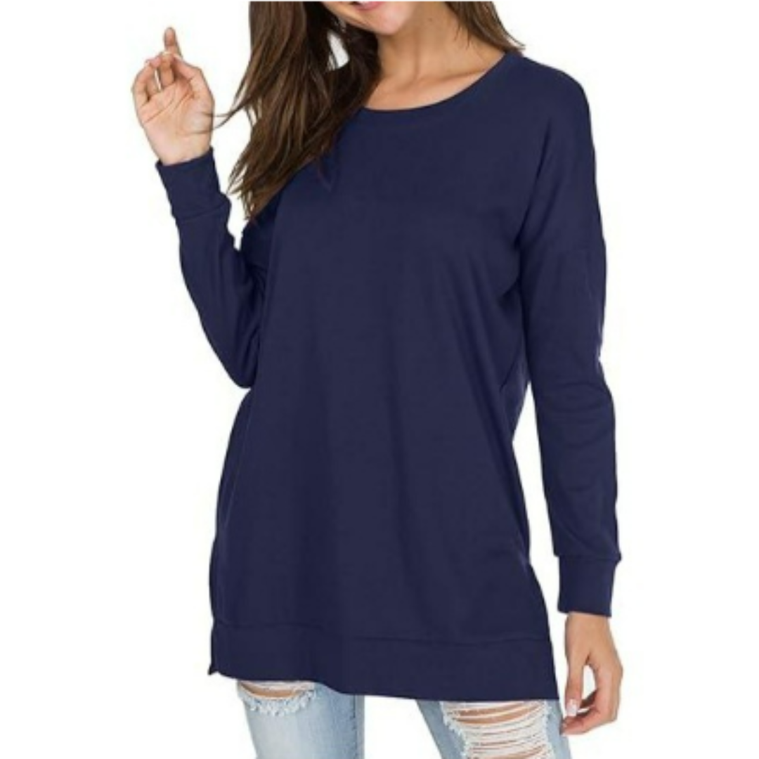Trui met lange mouwen voor dames | Plus-size 1