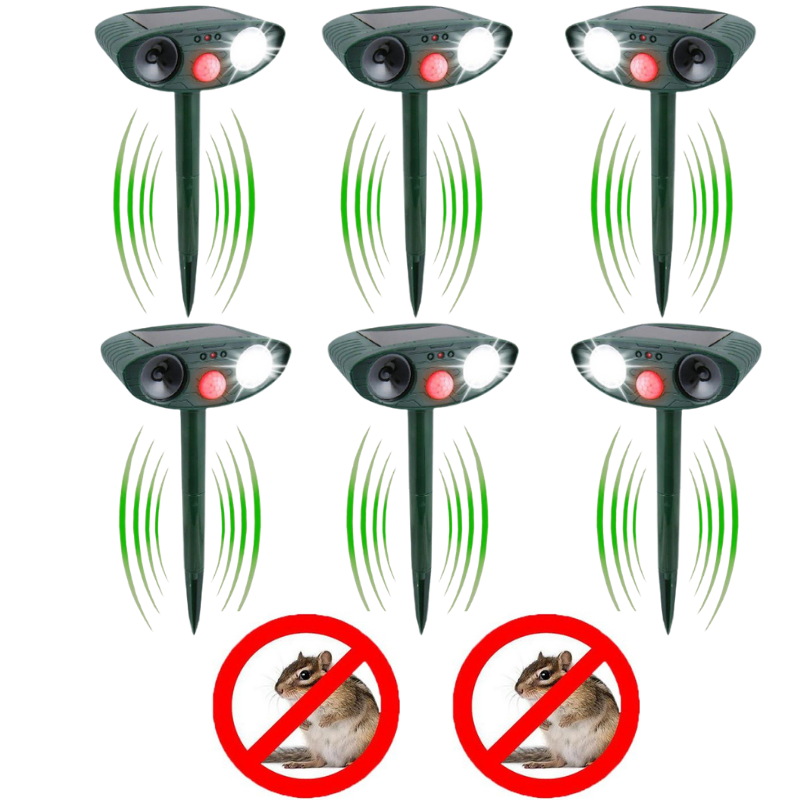Ultrasone chipmunkverjager - op zonne-energie - Binnen 48 uur van chipmunks af 2