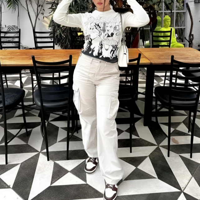 Mika | Trendy Verstelbare Cargo Broek voor een Stijlvolle Look