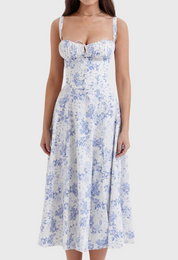 EILISH | Midi Bustier Korset Zomerse Jurk