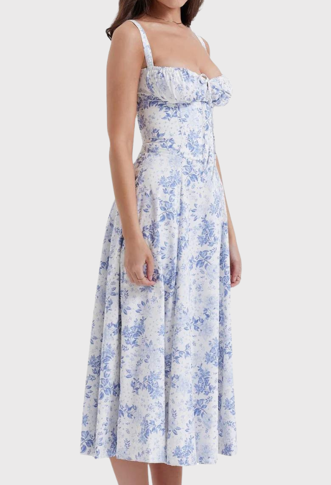 EILISH | Midi Bustier Korset Zomerse Jurk