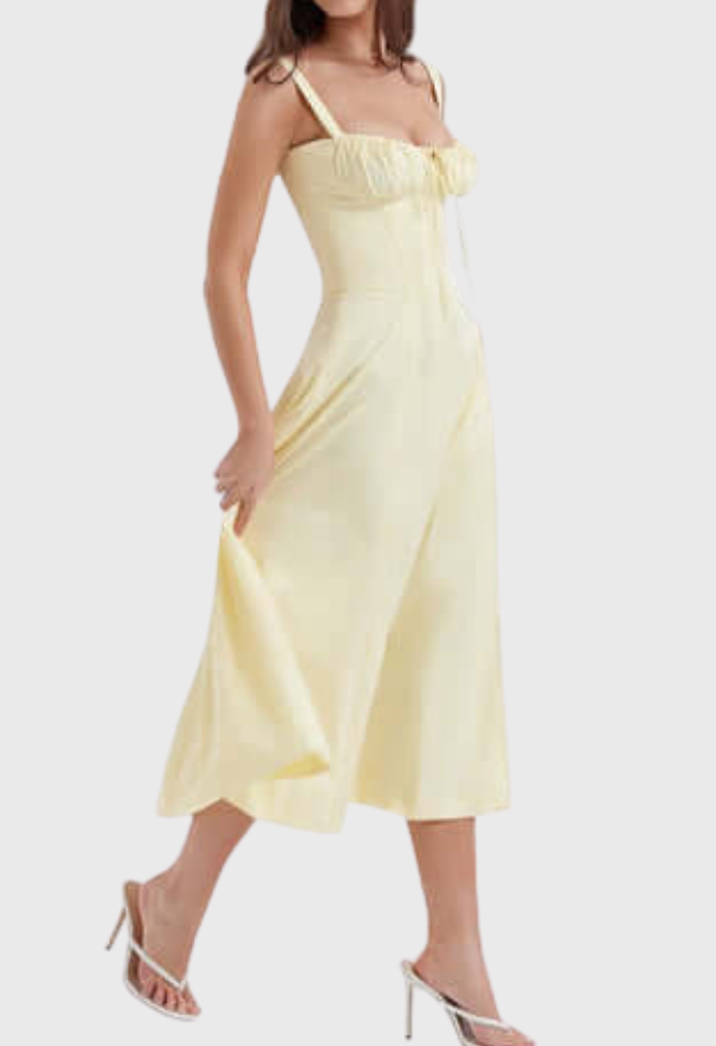 EILISH | Midi Bustier Korset Zomerse Jurk