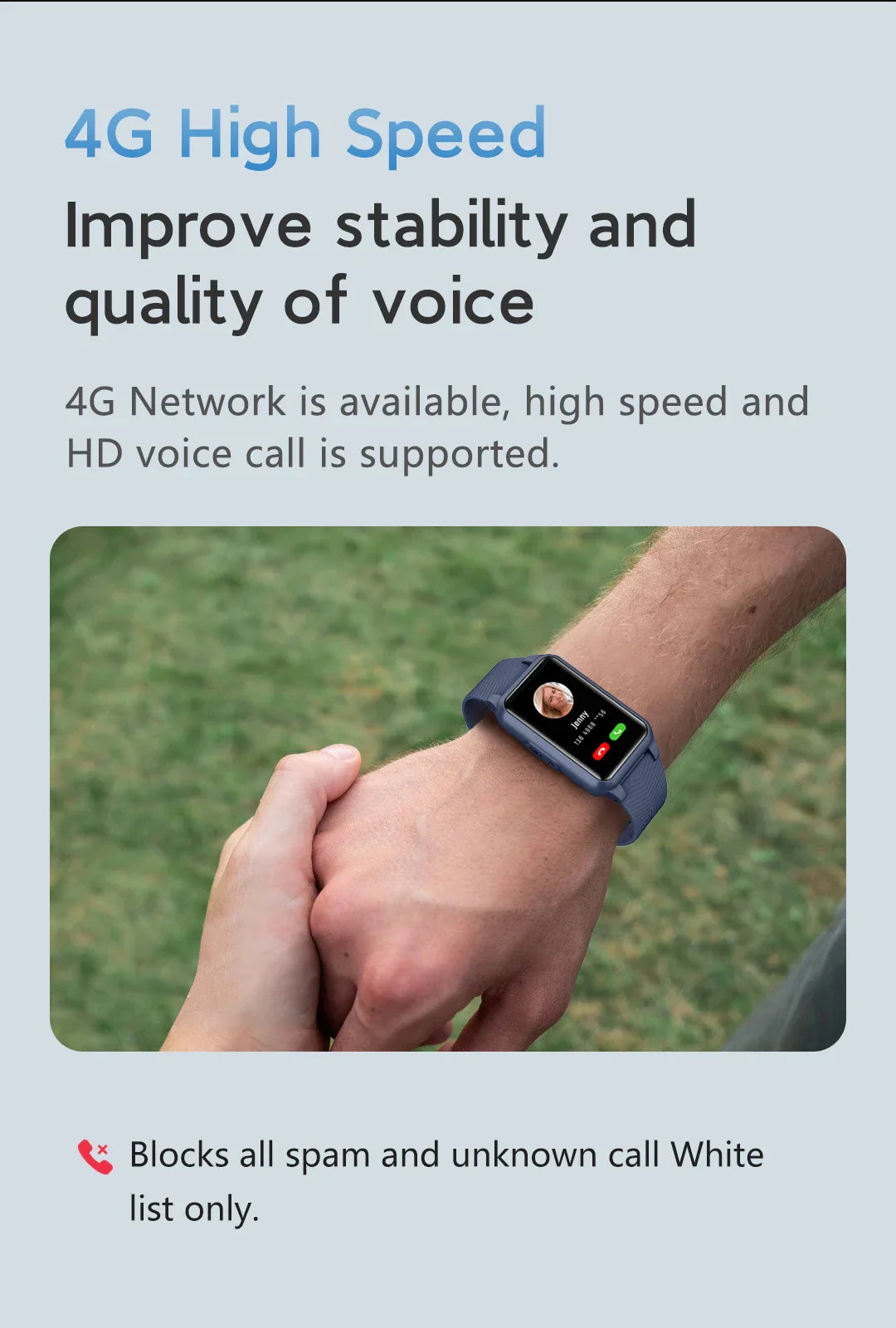 Valdetectiehorloge voor senioren - 4G medisch alarm met GPS en SOS-smartwatch 3