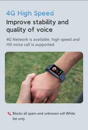 Valdetectiehorloge voor senioren - 4G medisch alarm met GPS en SOS-smartwatch 3