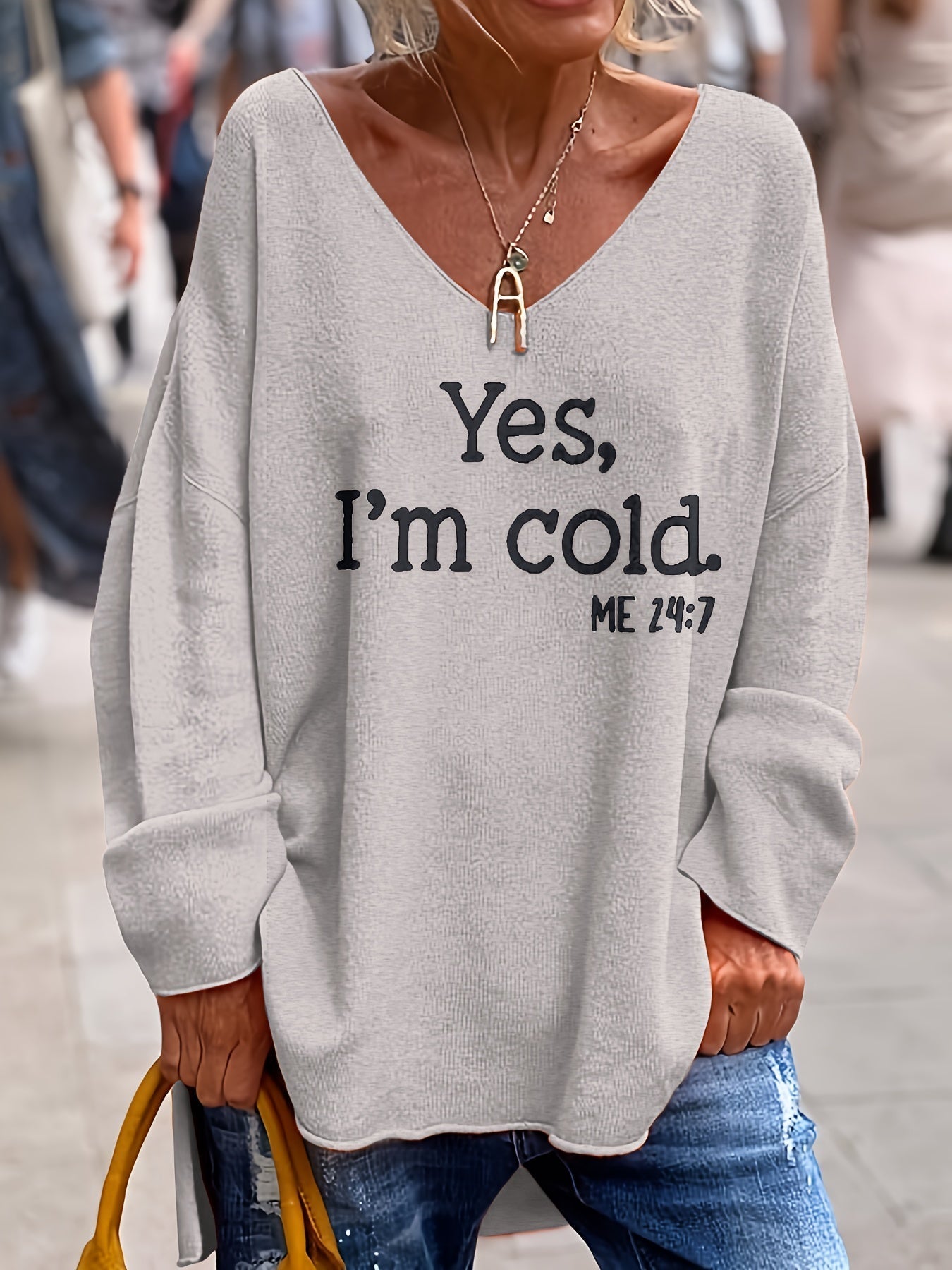 Valerie | Casual V-hals trui voor dames | Plus size 1