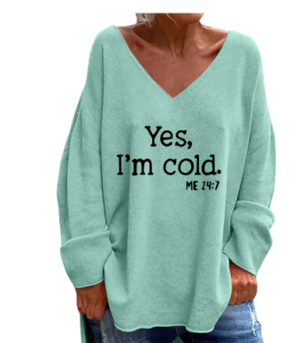 Valerie | Casual V-hals trui voor dames | Plus size 8
