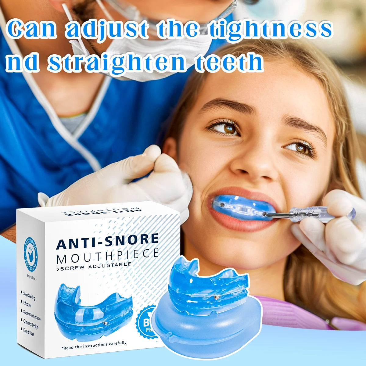 Verstelbare anti-snurkbeugel 1