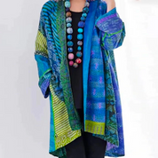 Vintage veelkleurige damescardigan | Casual 0