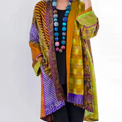 Vintage veelkleurige damescardigan | Casual 1