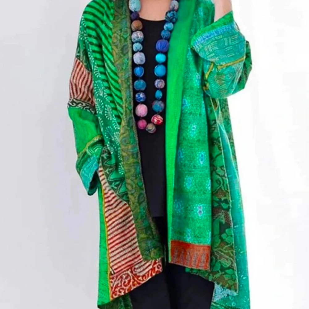 Vintage veelkleurige damescardigan | Casual 3