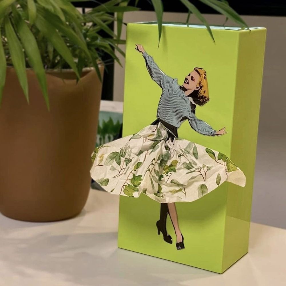 Vliegende rok tissuebox 8
