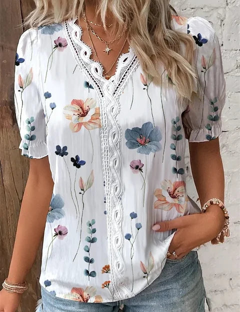 Boho | Blouse met Bloemprint