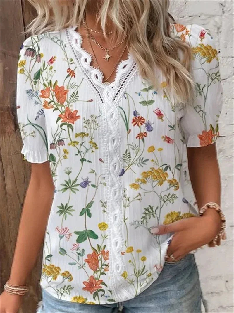 Boho | Blouse met Bloemprint