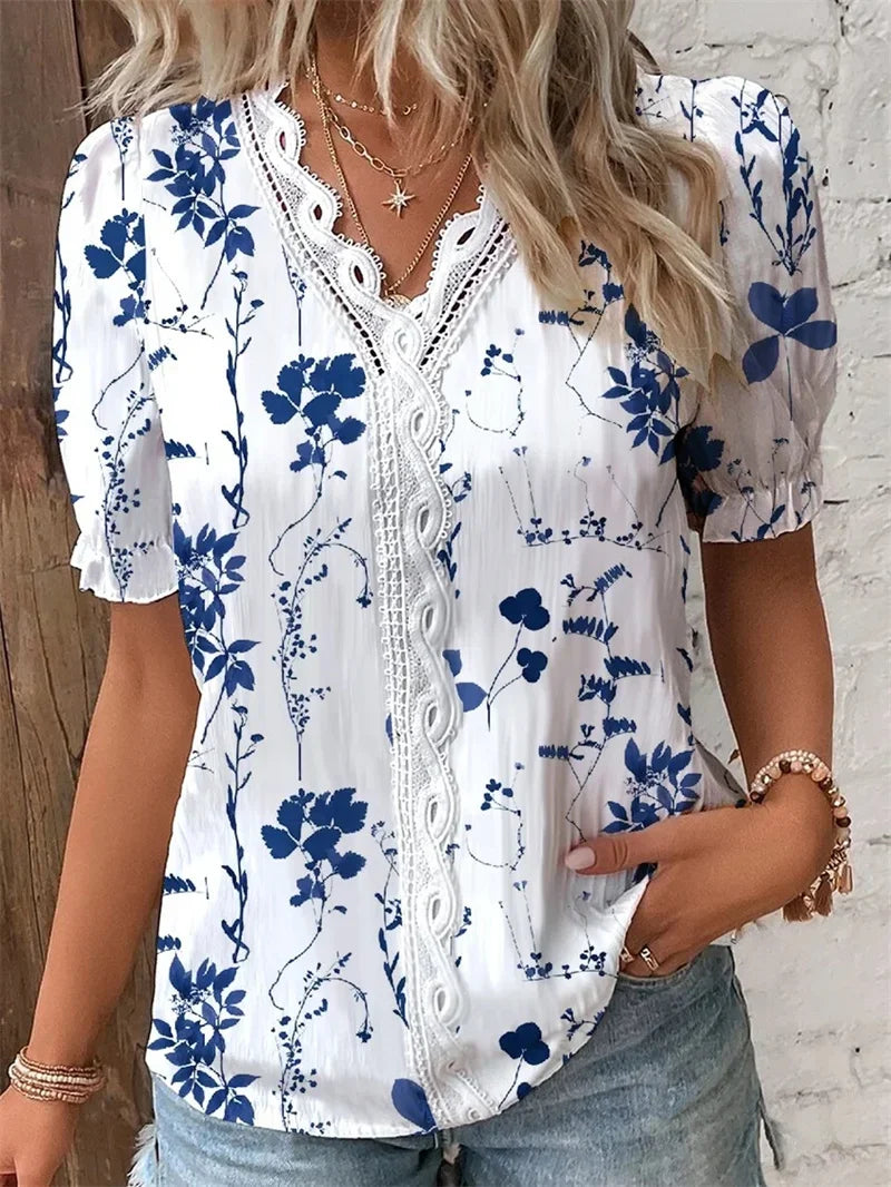 Boho | Blouse met Bloemprint