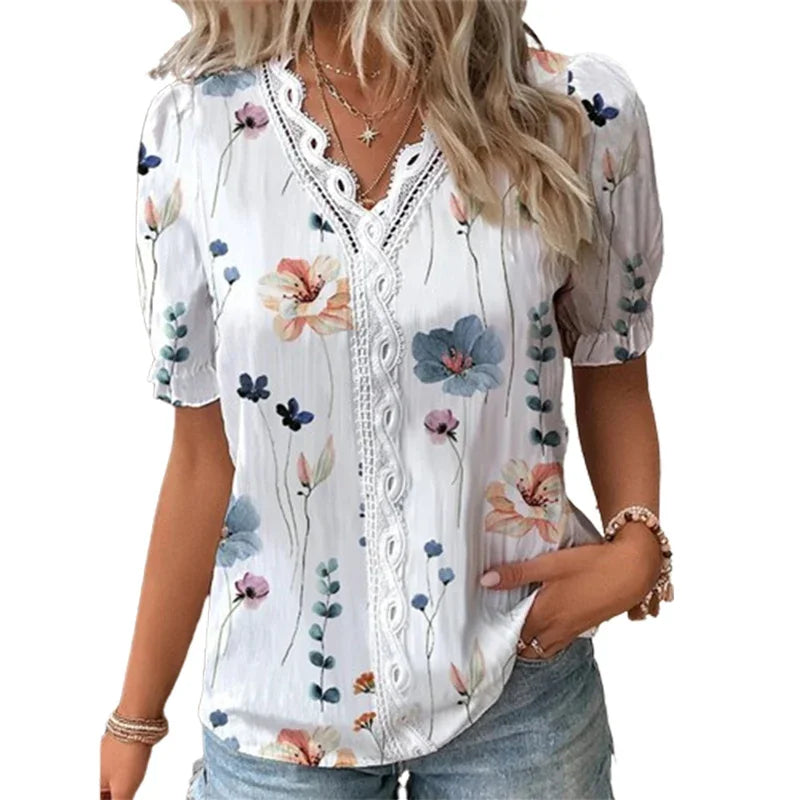 Vrouwen-V-Hals-Splice-Kant-Decoratie-Pullover-Shirt-Elegante-Botanische-Bloemen-Prints-Vrouwelijke-Blouse-Zomer-Casual_8274d17e-cd41-4fd2-9b58-f2044d5fc2cb.webp