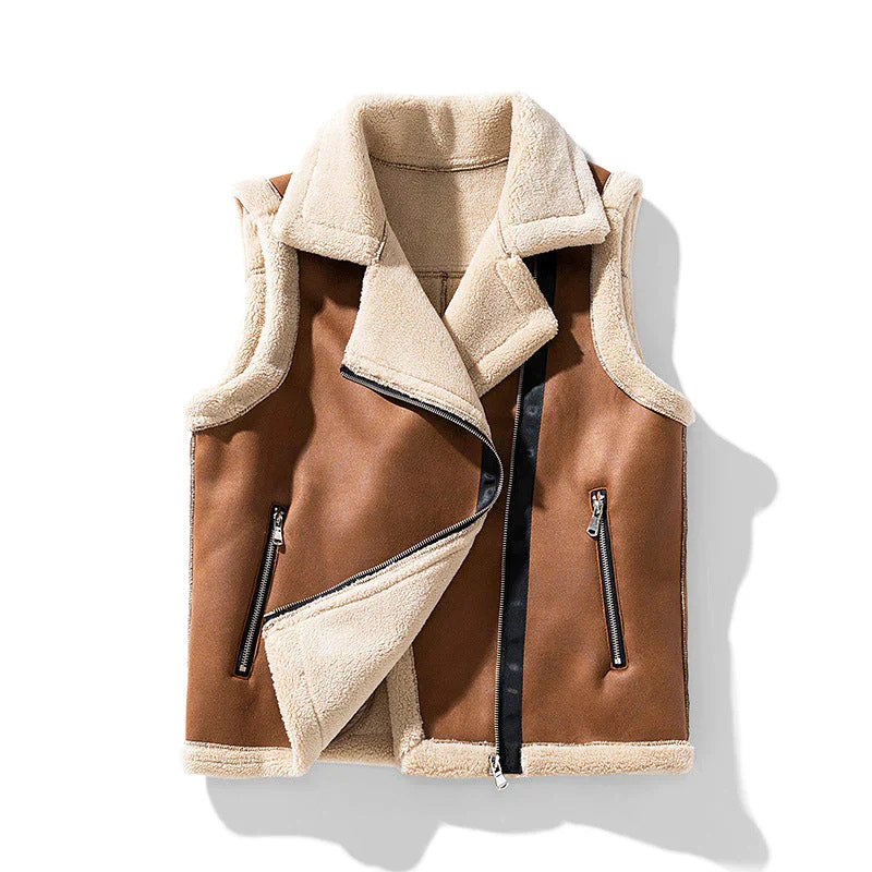 Warm vintage vest voor dames | Mouwloos 0