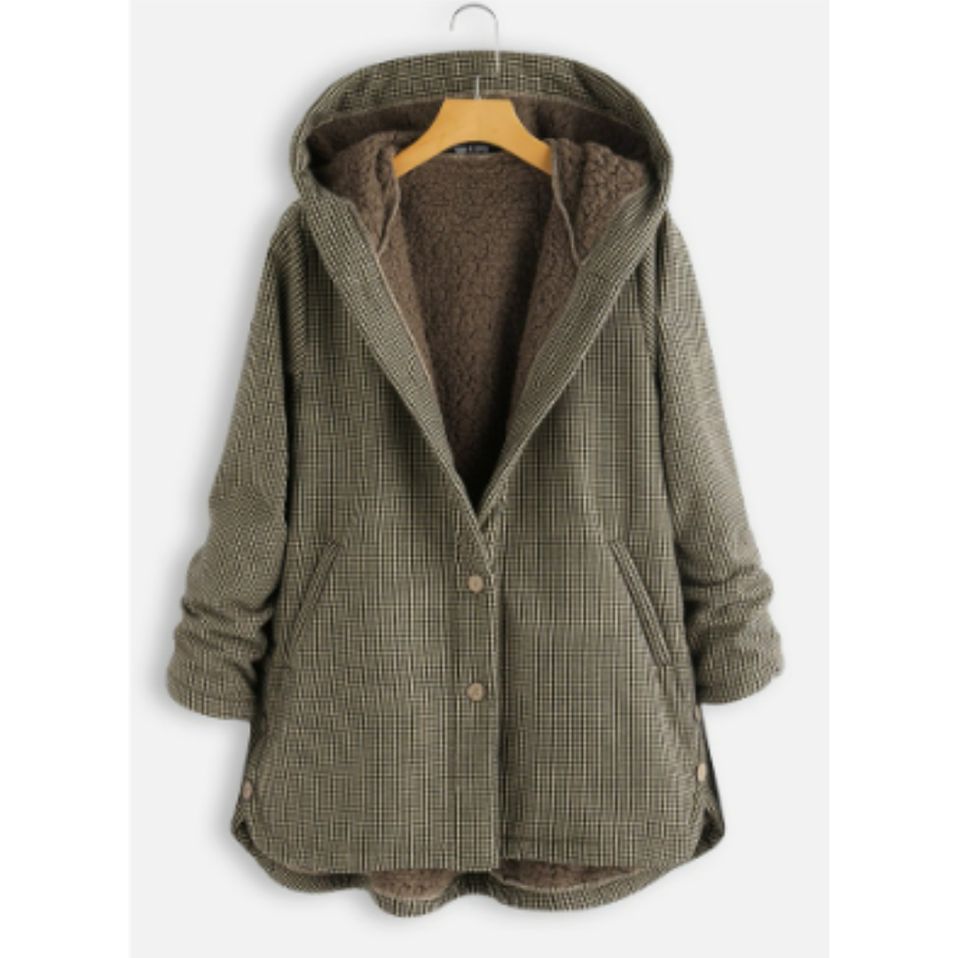 Warme comfortabele winterjas voor dames | Met capuchon 0