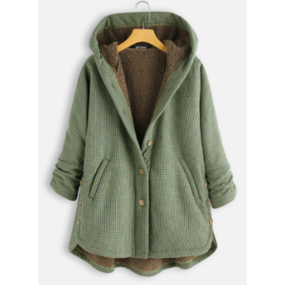 Warme comfortabele winterjas voor dames | Met capuchon 2