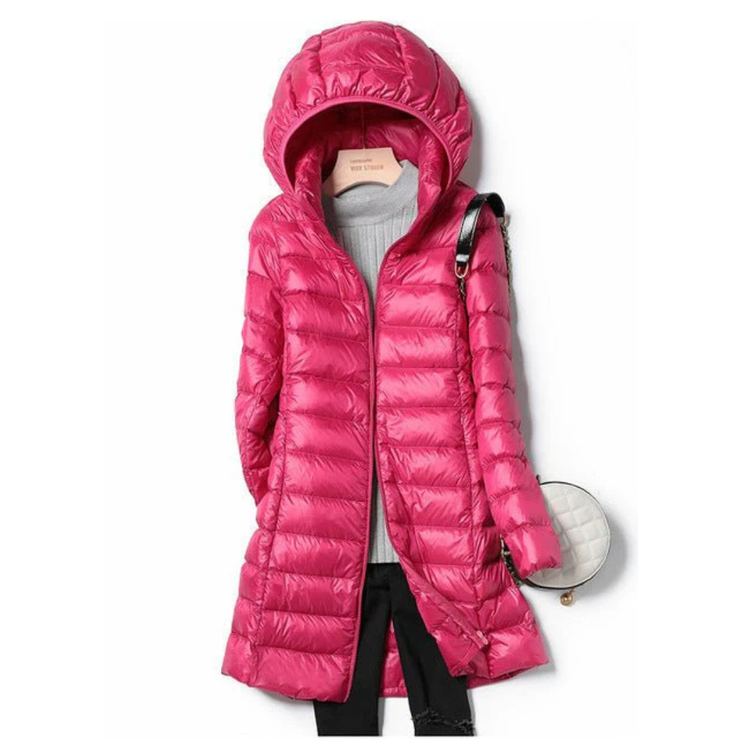 Warme winterjas met capuchon voor dames | puffer 1