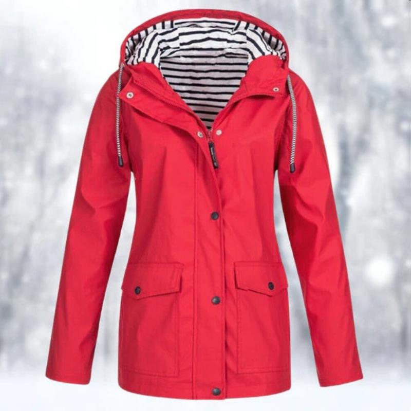 Waterdichte capuchonjas voor dames | Winter 3