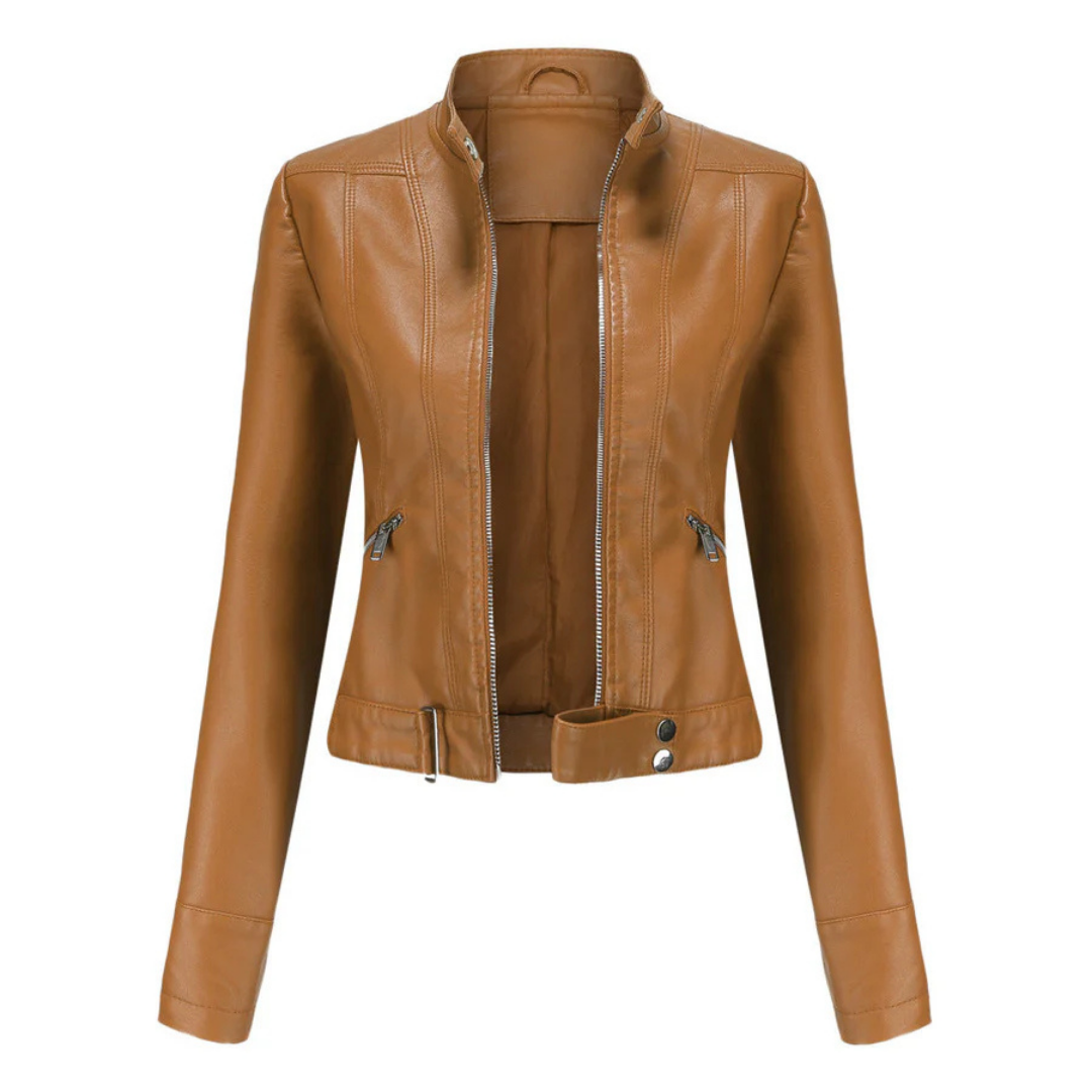 Waterdichte korte jas voor dames | Lange mouwen 2