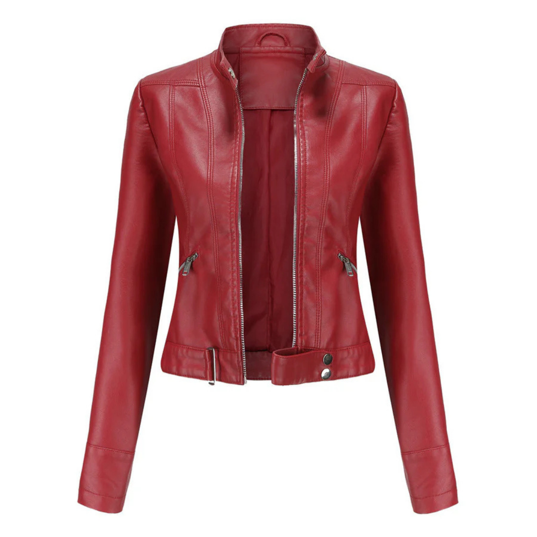 Waterdichte korte jas voor dames | Lange mouwen 3