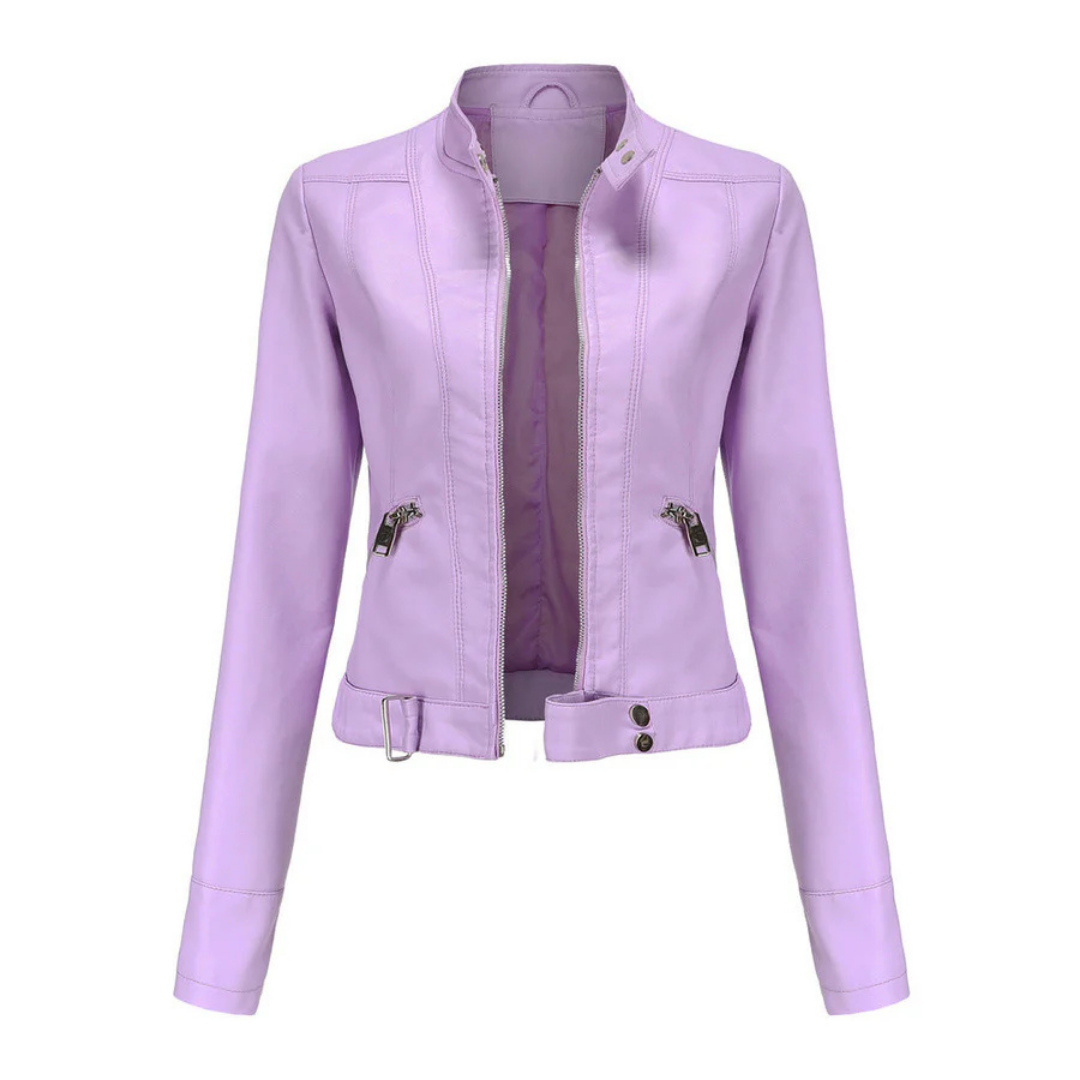 Waterdichte korte jas voor dames | Lange mouwen 4