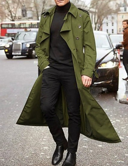 Jasper | Moderne Heren Trenchcoat met Strak Ontwerp